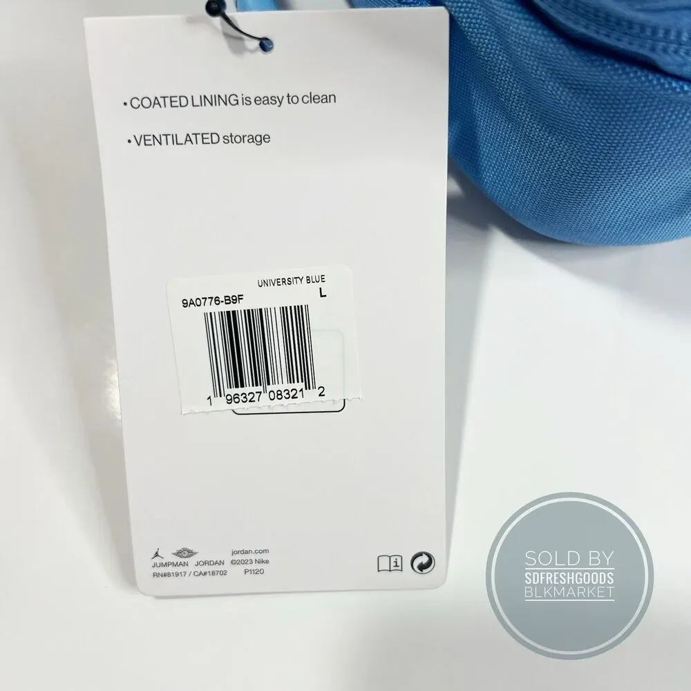 Nike Air Jordan Shoe Box Bag North Carolina Blue 9A0776-B9F